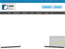 Tablet Screenshot of cobbrealtors.com
